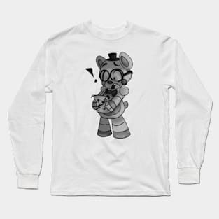 five night at freedy black white Long Sleeve T-Shirt